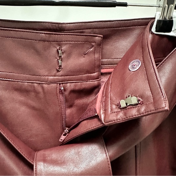 LUCY PARIS Vegan Faux Leather High Rise Tapered Pant - Picture 7 of 10